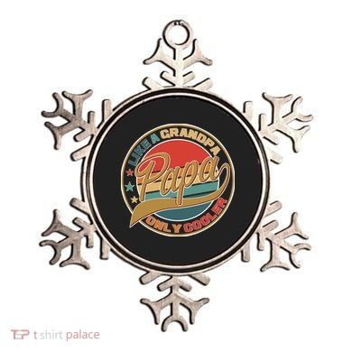 Papa Like A Grandpa Only Cooler Emblem Ornament
