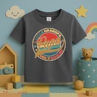 Papa Like A Grandpa Only Cooler Emblem Toddler T-Shirt thumb 3