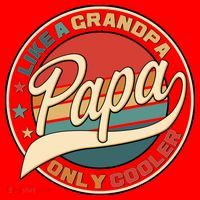 Papa Like A Grandpa Only Cooler Emblem Santa Hat thumb 1