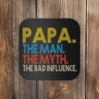 Papa Man Myth The Bad Influence Retro Coaster thumb 0