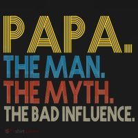 Papa Man Myth The Bad Influence Retro Polo thumb 3