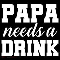 Papa Needs A Drink Backpack thumb 2