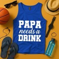 Papa Needs A Drink Tank Top thumb 4