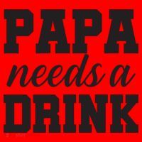 Papa Needs A Drink Santa Hat thumb 1