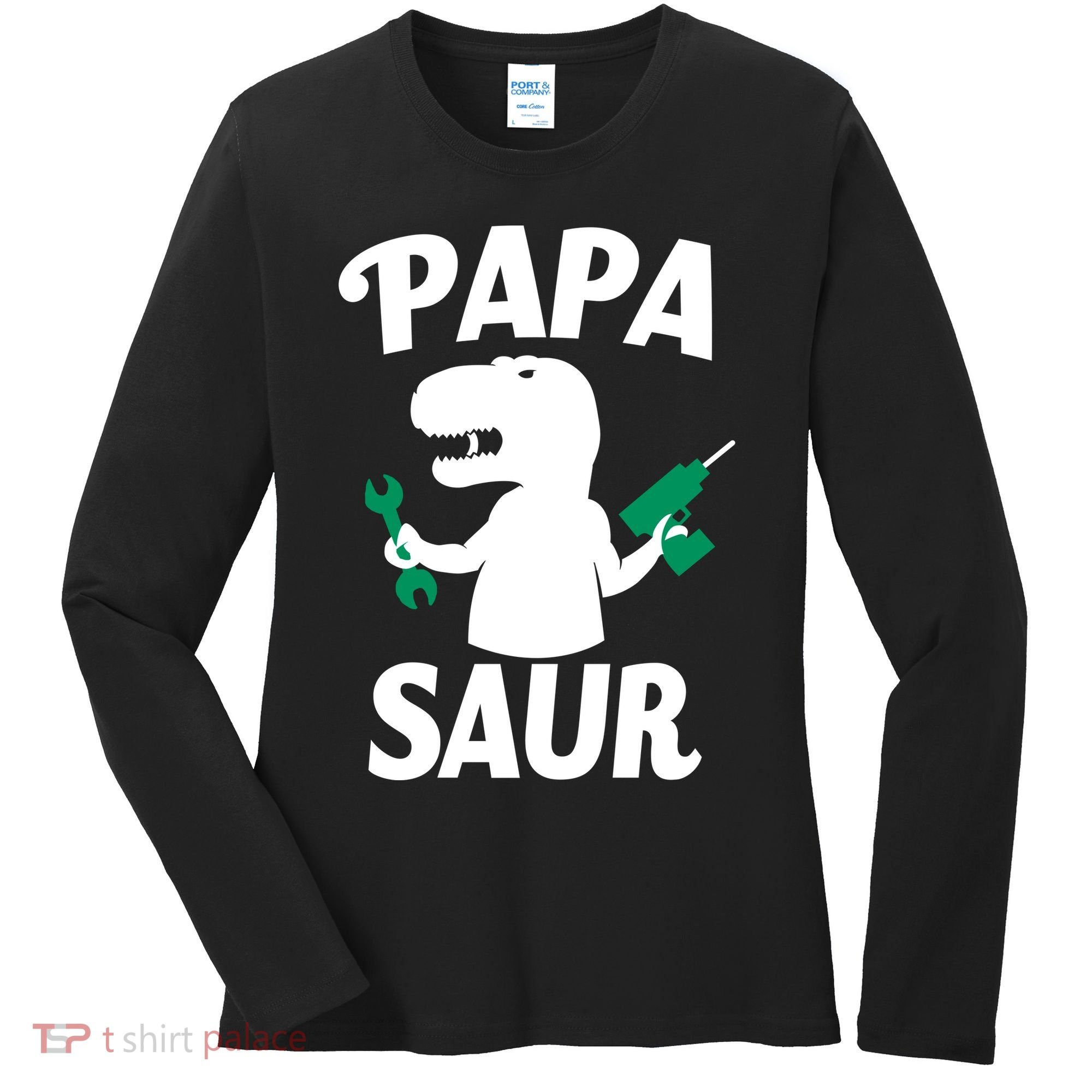 Papa Saur Fix Things Women's Long Sleeve Shirt