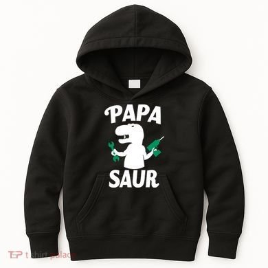 Papa Saur Fix Things Kids Hoodie