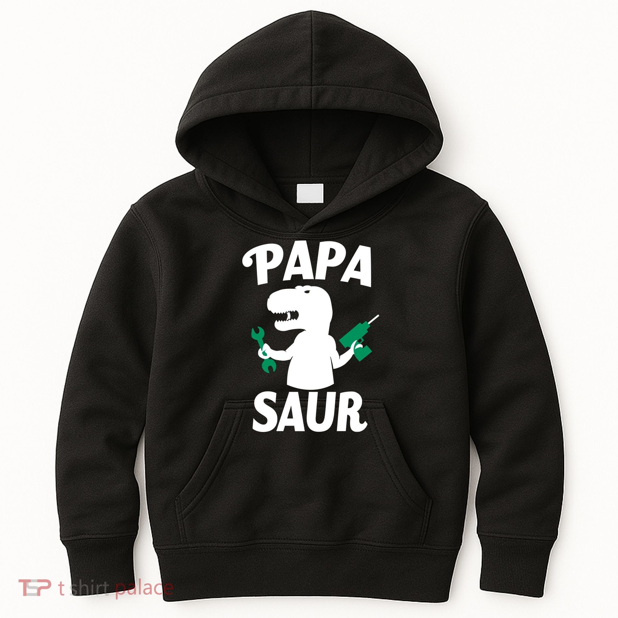Papa Saur Fix Things Kids Hoodie
