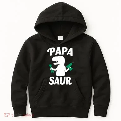 Papa Saur Fix Things Kids Hoodie