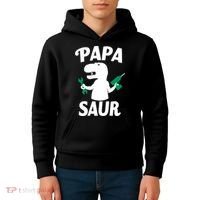Papa Saur Fix Things Kids Hoodie thumb 4