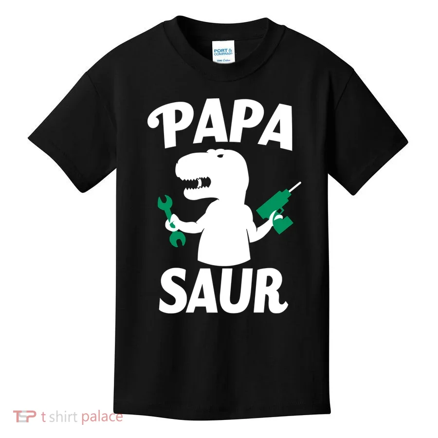 Papa Saur Fix Things Kids T-Shirt