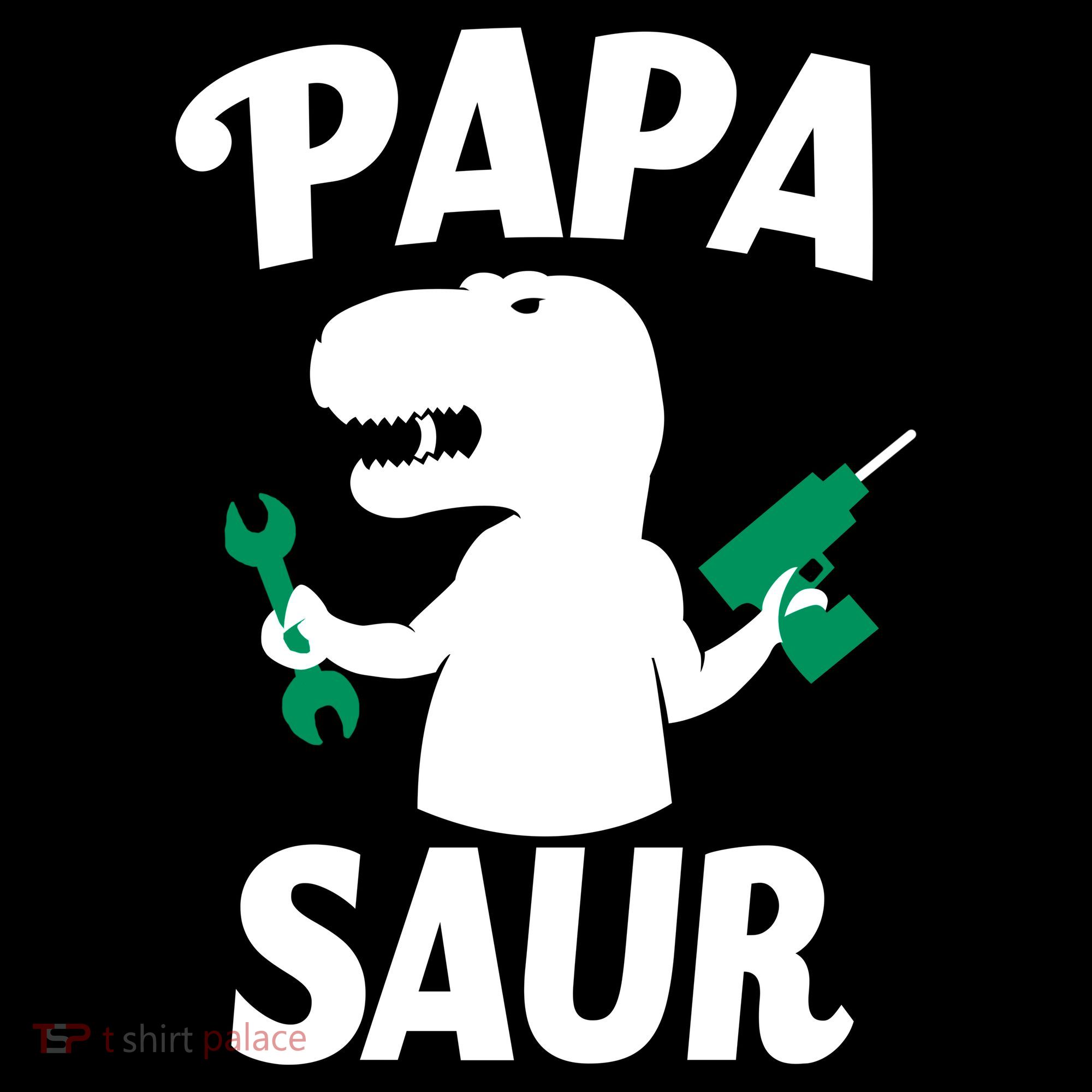 Papa Saur Fix Things Kids T-Shirt