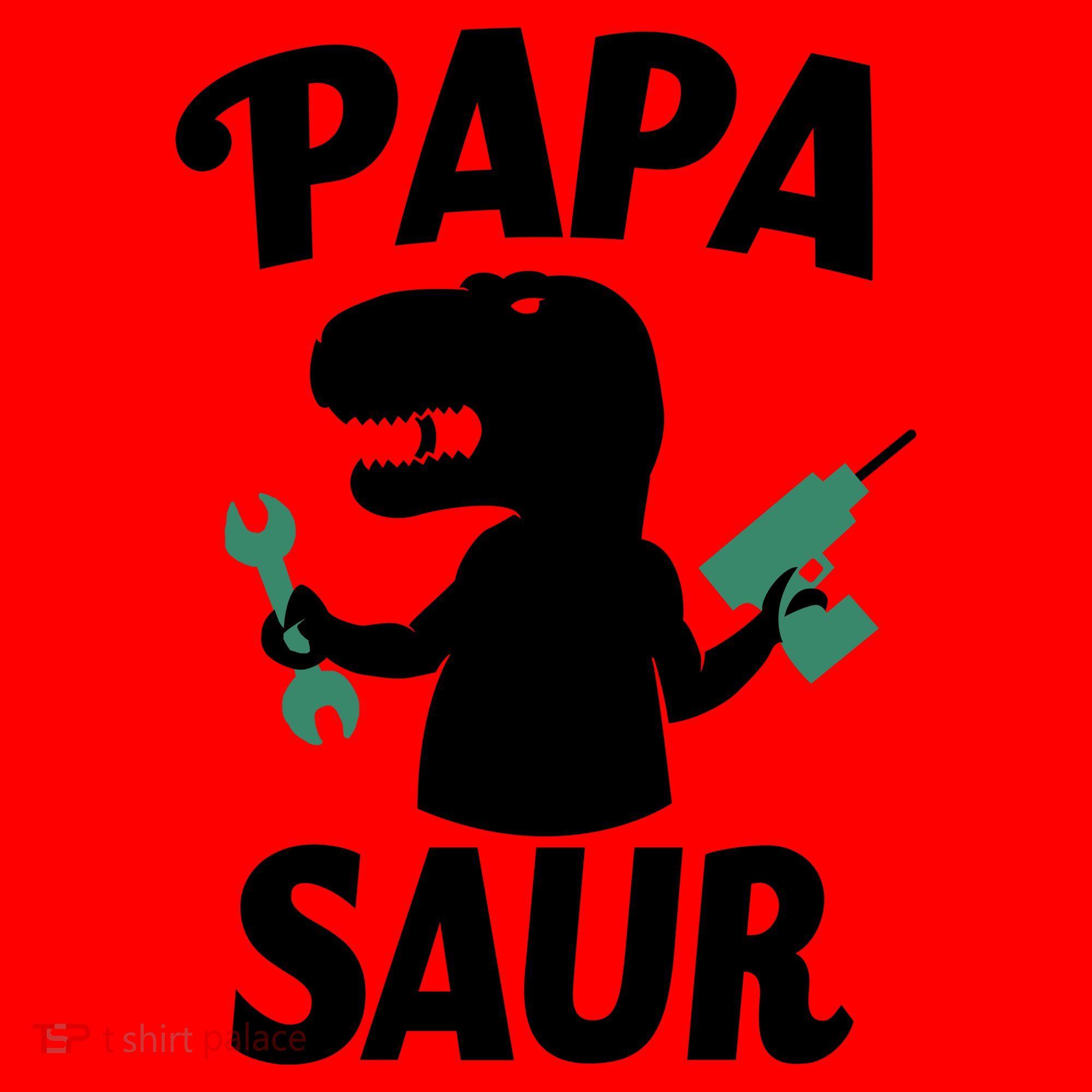 Papa Saur Fix Things Santa Hat