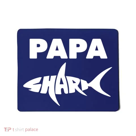 Papa Shark Mousepad in the selected color