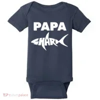 Papa Shark Baby Bodysuit thumb 0