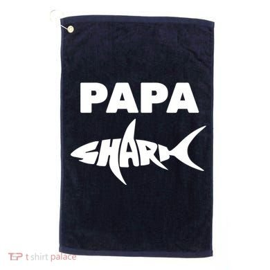 Papa Shark Golf Towel