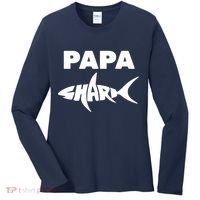 Papa Shark Women's Long Sleeve Shirt thumb 0