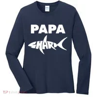 Papa Shark Women's Long Sleeve Shirt thumb 0