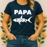 Papa Shark Women's T-Shirt thumb 2