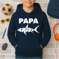 Papa Shark Kids Hoodie thumb 2