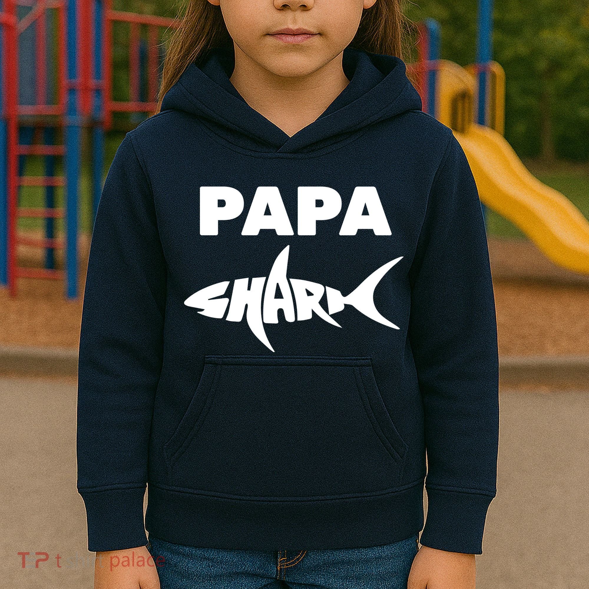 Papa Shark Kids Hoodie