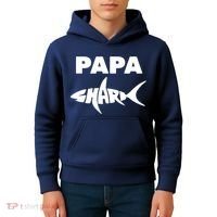 Papa Shark Kids Hoodie thumb 4