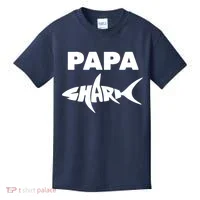 Papa Shark Kids T-Shirt thumb 0