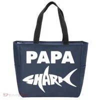 Papa Shark Tote Bag thumb 0