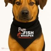 Papa The Fish Whisper USA-Made Doggie Bandana thumb 1