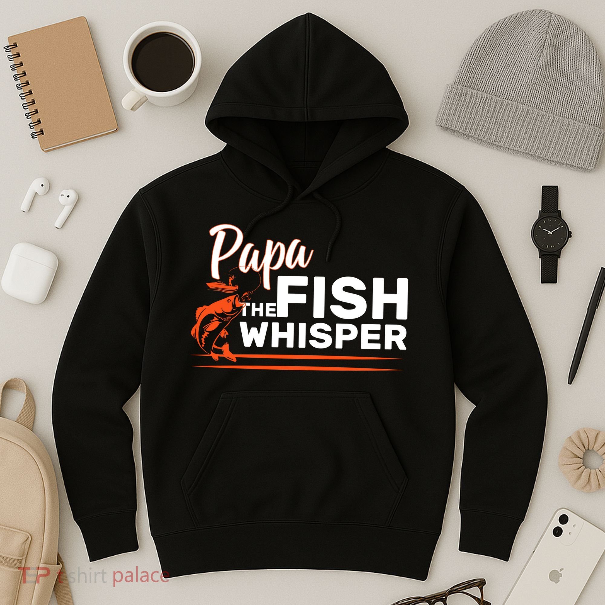 Papa The Fish Whisper Hoodie