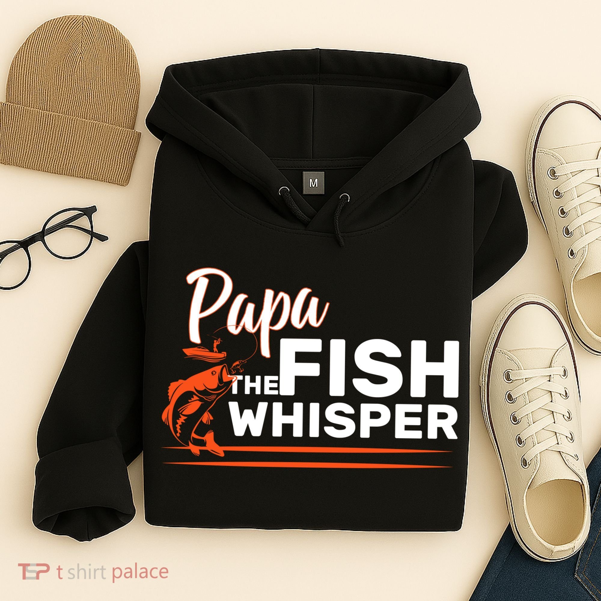 Papa The Fish Whisper Hoodie