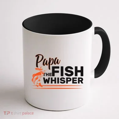 Papa The Fish Whisper Coffee Mug back