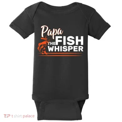Papa The Fish Whisper Baby Bodysuit