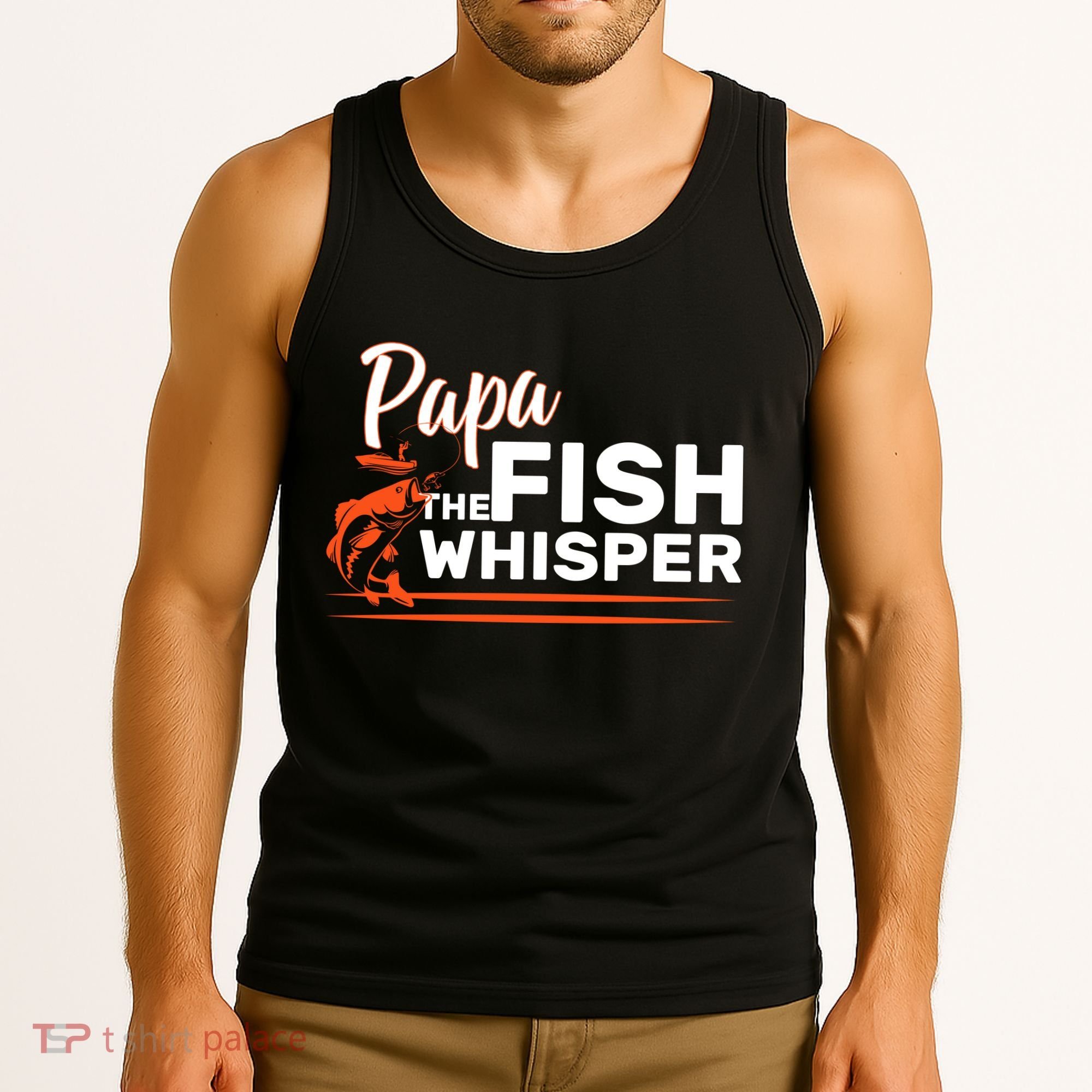 Papa The Fish Whisper Tank Top