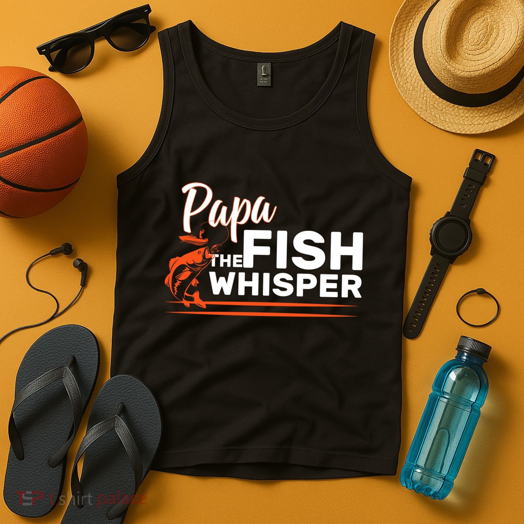 Papa The Fish Whisper Tank Top