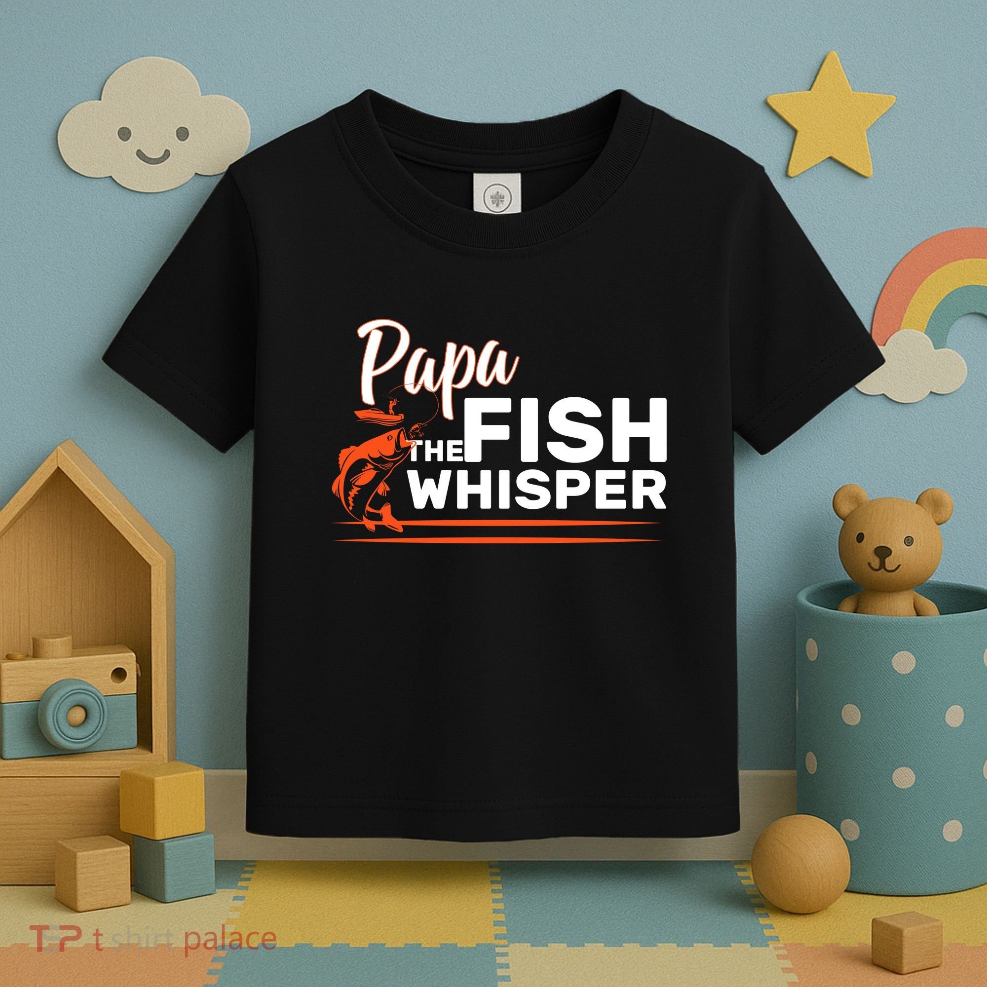 Papa The Fish Whisper Toddler T-Shirt