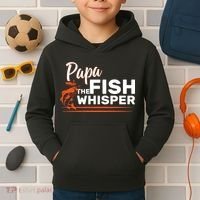 Papa The Fish Whisper Kids Hoodie thumb 2