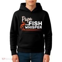 Papa The Fish Whisper Kids Hoodie thumb 4