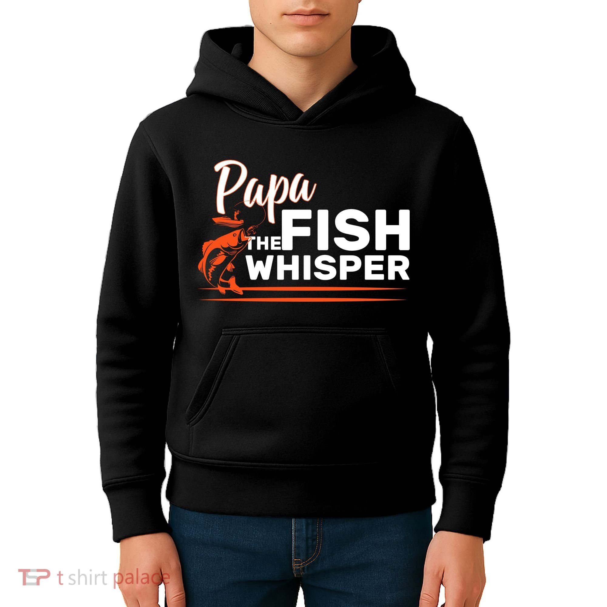 Papa The Fish Whisper Kids Hoodie