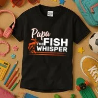 Papa The Fish Whisper Kids T-Shirt thumb 3