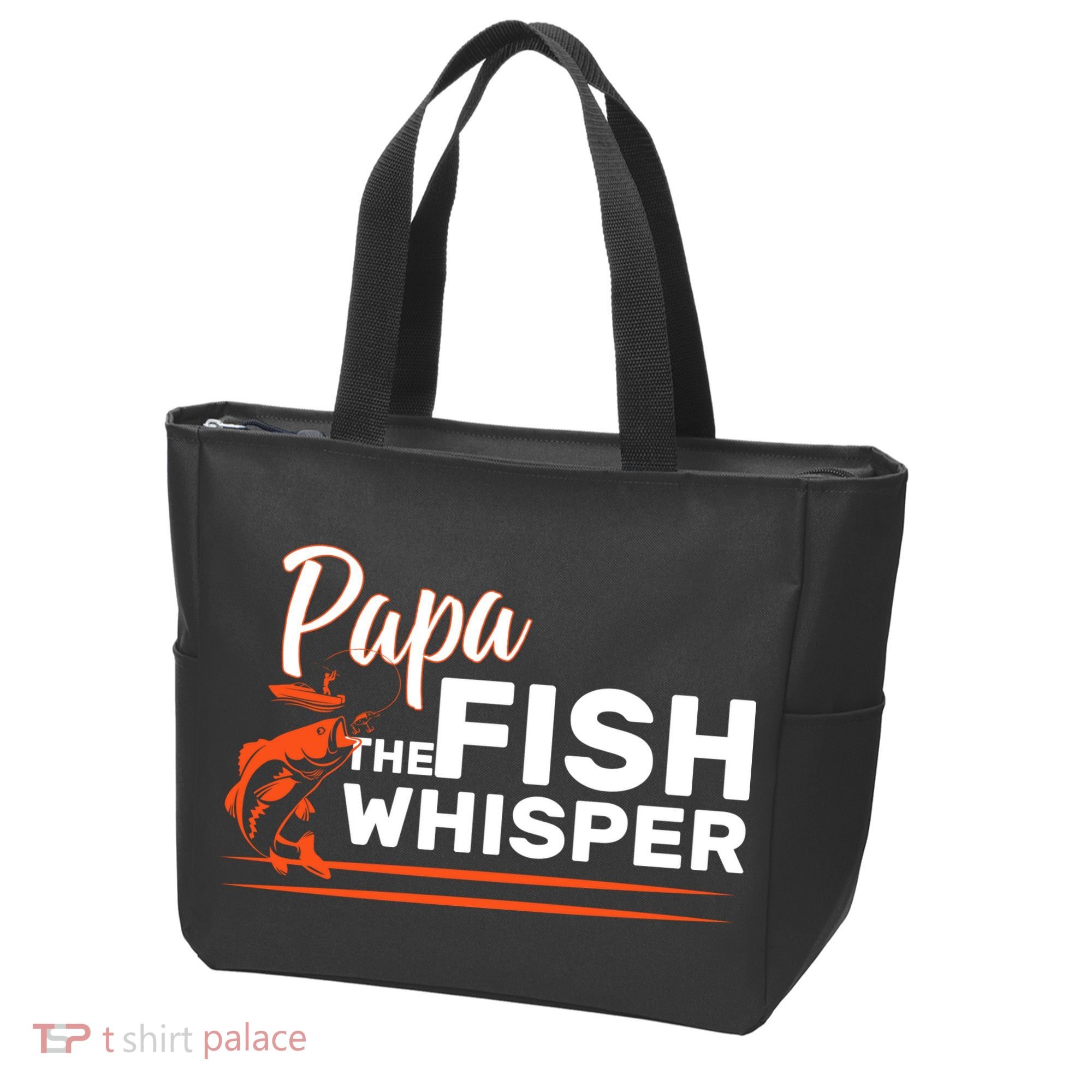 Papa The Fish Whisper Tote Bag
