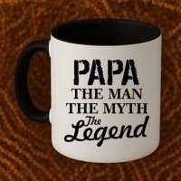 Papa The Man Myth Legend Coffee Mug thumb 2