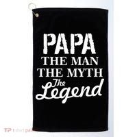Papa The Man Myth Legend Golf Towel thumb 0