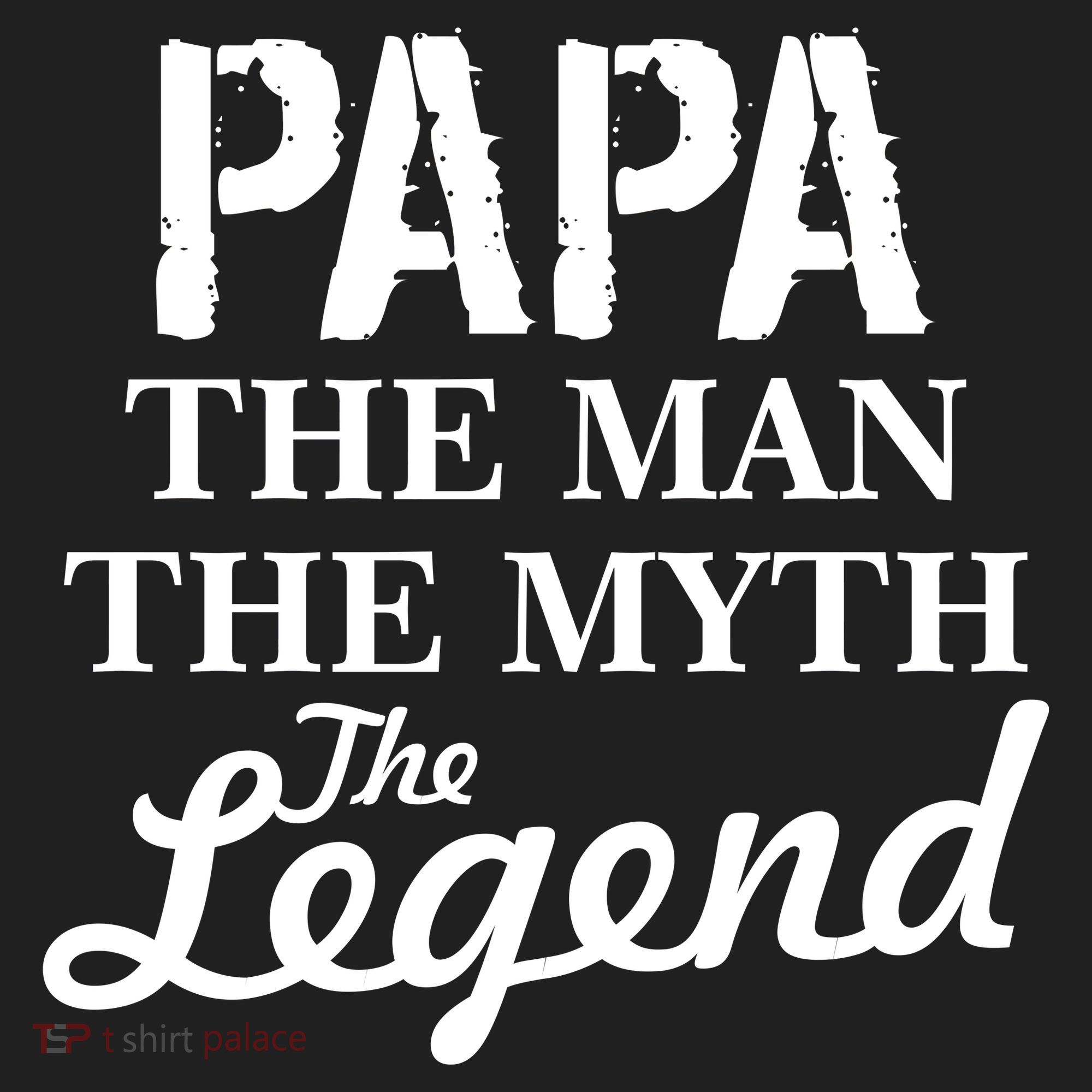 Papa The Man Myth Legend Golf Towel