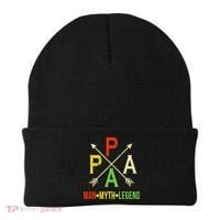 Papa The Man Myth Legend Arrow Cross Beanie thumb 0