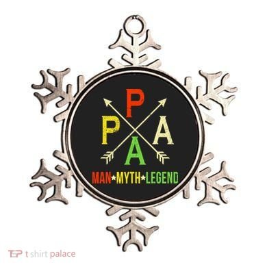 Papa The Man Myth Legend Arrow Cross Ornament