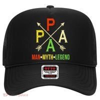 Papa The Man Myth Legend Arrow Cross Hat thumb 0