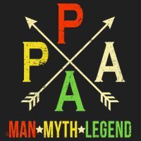 Papa The Man Myth Legend Arrow Cross Golf Towel thumb 3