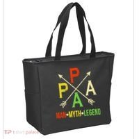 Papa The Man Myth Legend Arrow Cross Tote Bag thumb 2