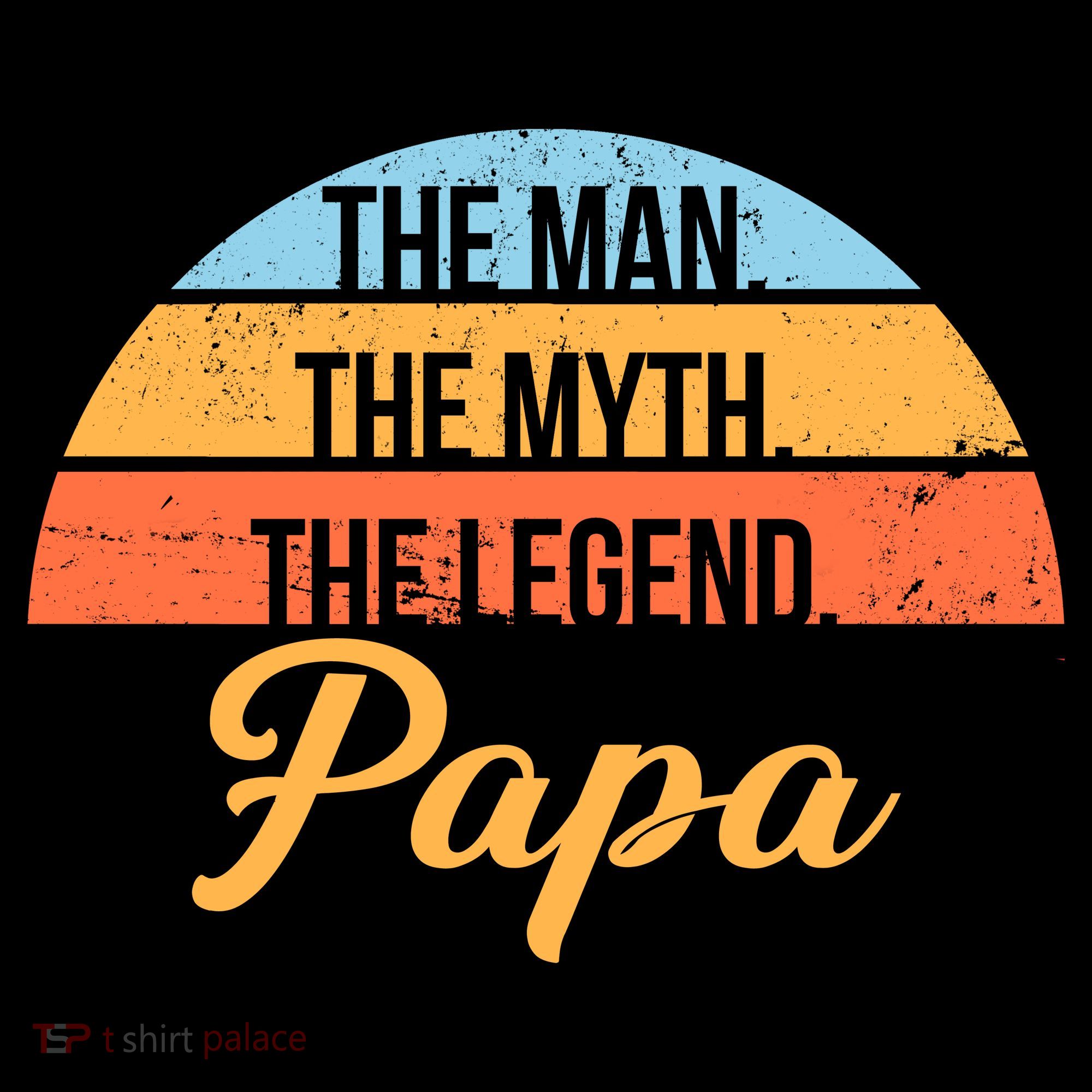 Papa The Man Myth Legend Retro Coffee Mug