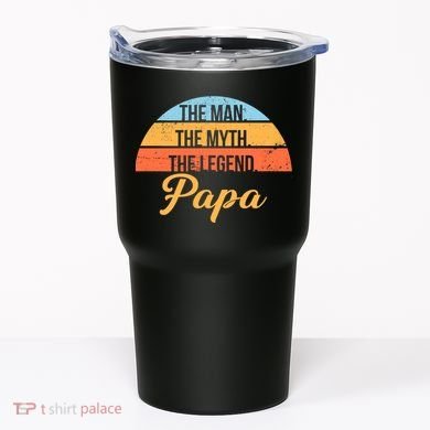 Papa The Man Myth Legend Retro Tumbler